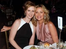 Actress and Point Foundation Honoree Cynthia Nixon (left) and actress Kim Cattrall at the Point Foundation "Point Honors The Arts" Benefit at Capitale on March 7, 2008 in New York City (Photo by Jemal Countess/WireImage)